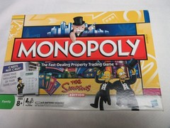 Monopoly The Simpsons Edition Board Game Electronic Cash 2009, COMPLETE Used