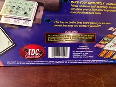 Sealed 1998 TDC Games Make Your Own Opoly Custom Board Game Creator #2100
