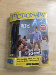 Pictionary Air Family Drawing Game w Light Pen & Clue Cards