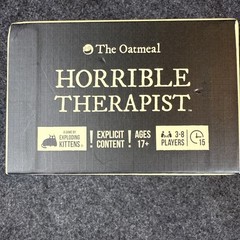 The Oatmeal Horrible Therapist Adult Card Game by Exploding Kittens – Open Box