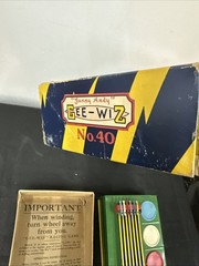 Vintage Gee-Wiz No.40 Racing Game Tin Litho Simulator Wolverine Horse Race Box