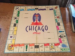 LOT OF BOARD GAME PIECES MONOPOLY CHICAGO IN A BOX CAREERS LOTS OF SILVER PIECES