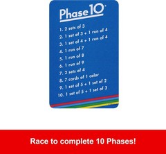Mattel Games Phase 10 Card Game with 108 Cards, Great Game for Kids, Family or A