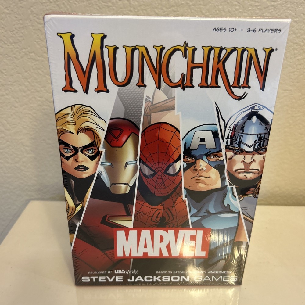 USAOpoly Munchkin Marvel by Steve Jackson Card Game 3-6 Brand New!