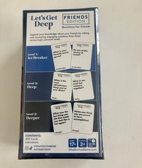 Let’s Get Deep Friends Edition, Questions For Friends Game