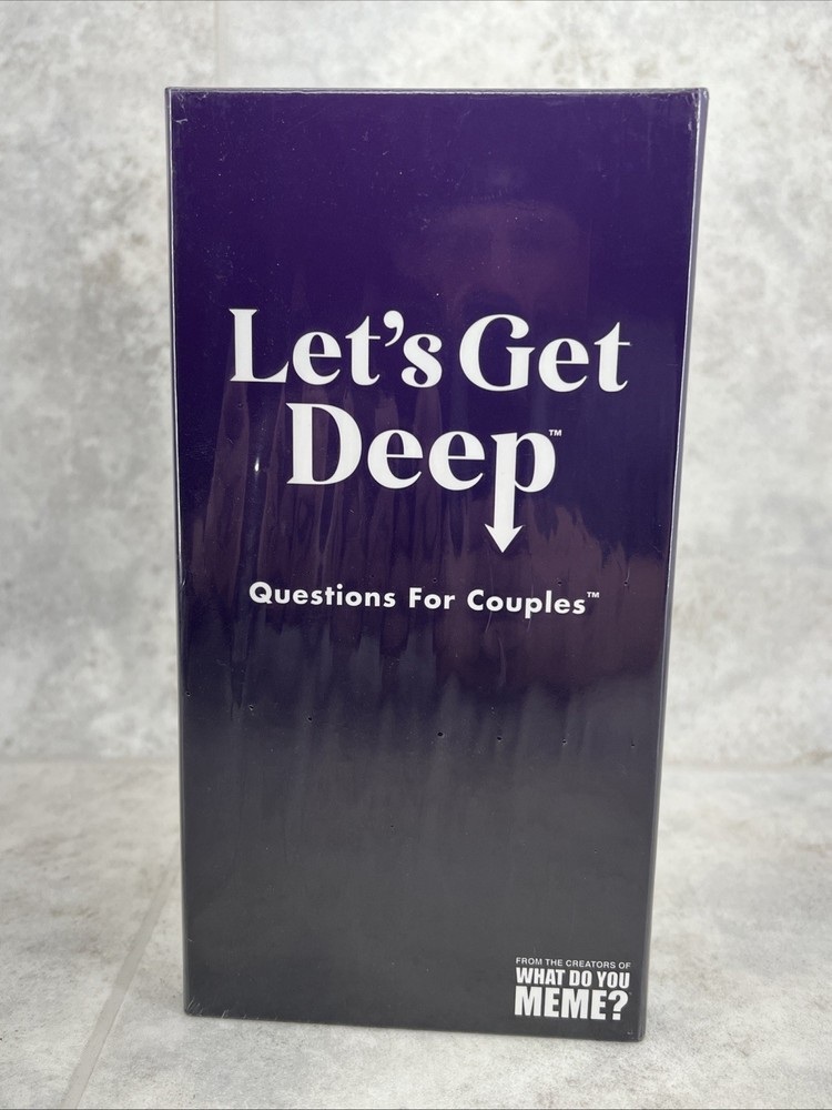 Let’s Get Deep Questions for Couples Adult Party Game by What Do You Meme? NEW
