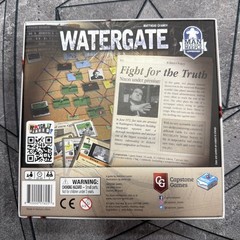 Watergate board game 3D Insert White Edition Capstone Games Matthias Cramer