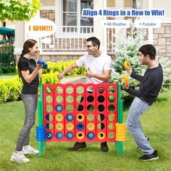 Jumbo 4-to-Score 4 in A Row Giant Game Set Kit Adults Kids Family Indoor Outdoor