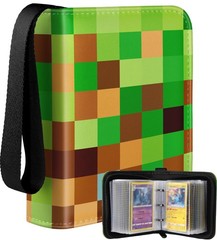 Lotadilo for 1 Pocket Card Binder Mini Size 5.2 x 4.3 x 1.6 inches, green