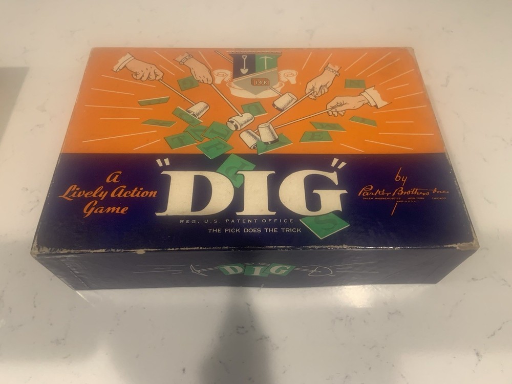 Parker Brothers Dig Vintage Finance Complete Board Game 2 Players 8-Adult