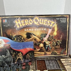 Vintage Hero Quest Board Game System 1401 Milton Bradley 1989/1990 Incomplete