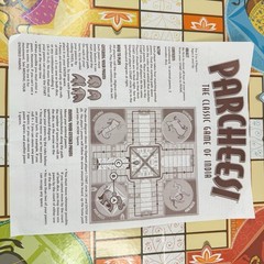 Parcheesi Board Game Milton Bradley Classic Game of India 2001 Vintage