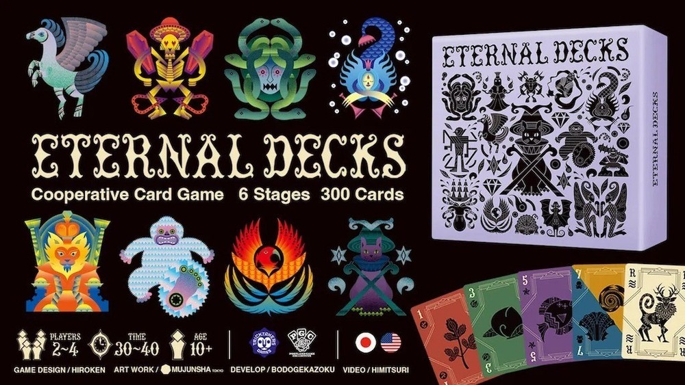 ETERNAL DECKS 1-4 Players Co-op Board Game TRICKTAKERS GAMES Japan