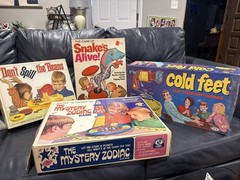 60s Games Lot- Don’t Spill the Beans, Mystery Zodiac, Cold Feet, Snakes Alive
