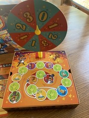 Spin Circus Board Game by BLule Orange Ages 4 & Up 2-5 Players Complete