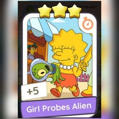 1 x Girl Probes Alien (⭐️⭐️⭐️) – BONUS SET – Mono_Poly_Go Stickers – Best Servic