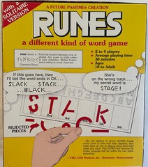 RUNES: A Different Kind of Word Game – 1981 EON Products, Inc. UNPUNCHED MINT