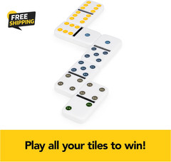 Spin Master Games, Mexican Train Dominoes Set in Aluminum Carry Case