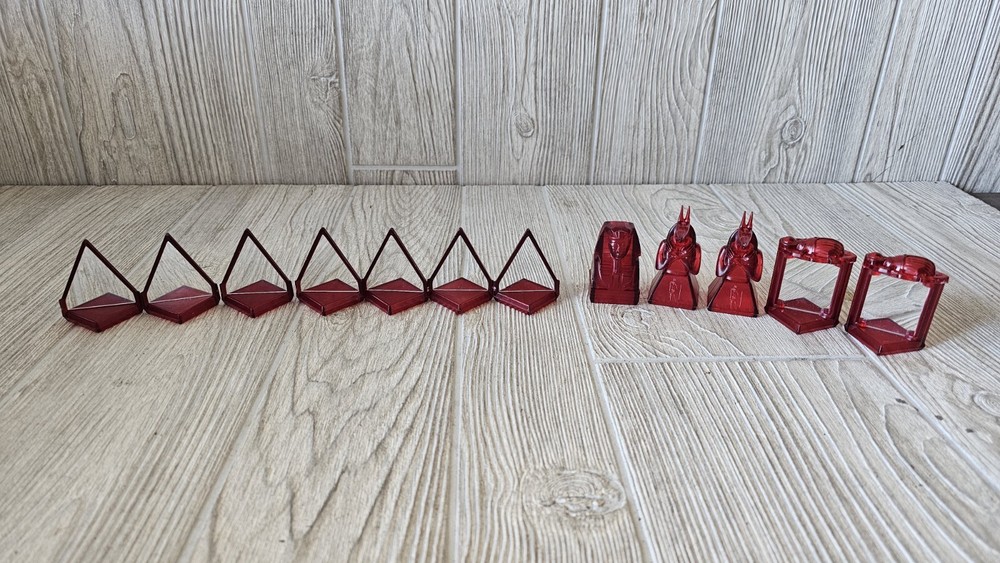 Laser Khet 2.0 Game Replacement Parts Pieces Red Lot Of 12 Pieces