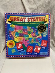 Great States Board Game Geography Trivia Homeschool New Best Toy Award SEALED