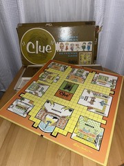 Vintage 1960 Parker Brothers CLUE Mystery Detective Complete Board Game