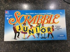 Scrabble Junior By Milton Bradley For Ages 5 and Up Complete Game