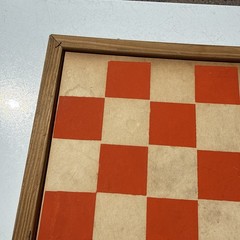 Vtg Wa-Hoo Wahoo Game Board Creative Designs Texas Indian Western Framed Checker