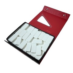 Double 12 Dominoes Set 91pc w Case Multicolor