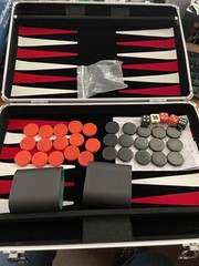 Pavilion Toys ‘R Us Backgammon In Silver Case Black White Red