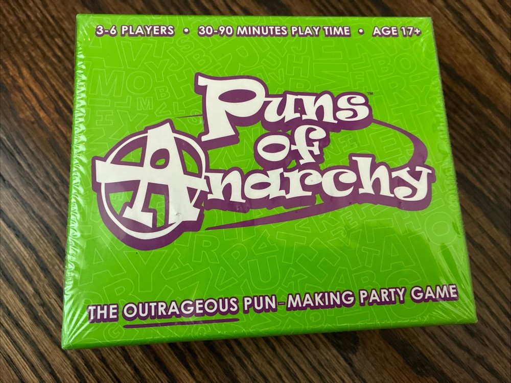 Puns of Anarchy – The Outrageous Pun-Making Party Game – Brand New