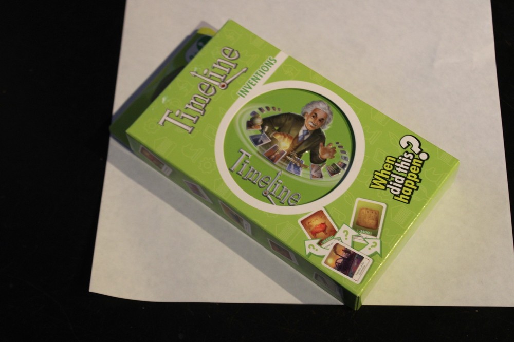 Timeline Inventions Card Game Zygomatic Asmodee Frederic Henry Round Tin NEW