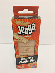 Jenga 6″ Mini Game Hardwood Blocks Pocket-Sized Family Party Hasbro – Wood Toy
