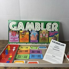 VINTAGE Gambler COMPLETE Parker Brothers 1977 Classic Game of Chance Luck Notes