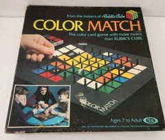 vintage board game Color Match Rubiks Cube Makers Ideal 1982