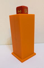Cube-Tower™ Backgammon Doubling Cube Display & Storage Tower – Choose Color