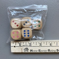 Dice Set New Demdaco Roll ‘Em Wooden Game Entertainment