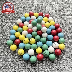 Plastic Bingo Balls 3/5 Inch Multicolored 75 Count for Bingo Nights