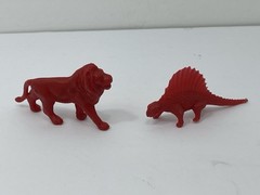 9 Vintage 1967 Feely Meely Milton Bradley Plastic Animal Replacement Game Pc Toy