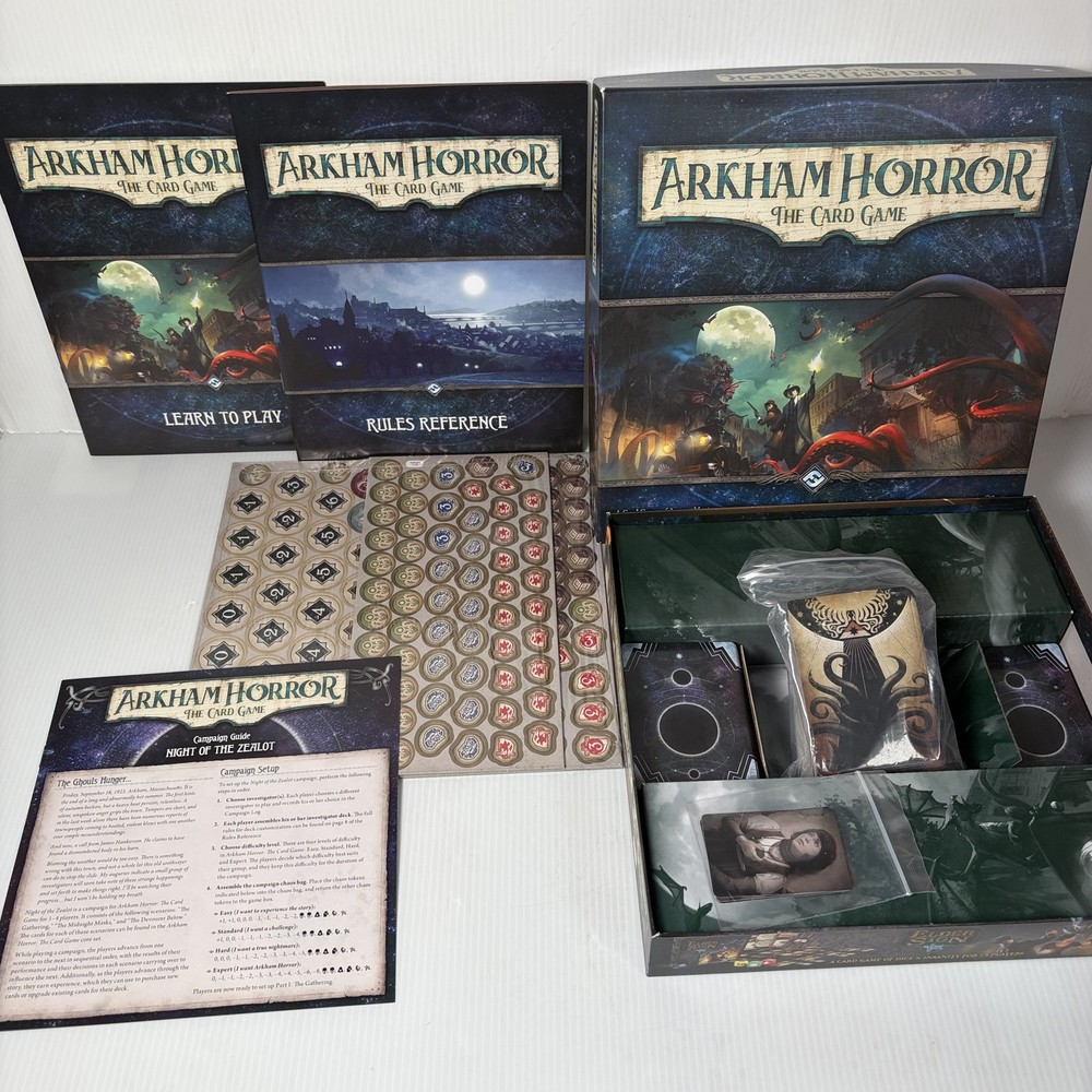 Arkham Horror The Card Game Core Set Fantasy Flight Games Unpunched Board Game