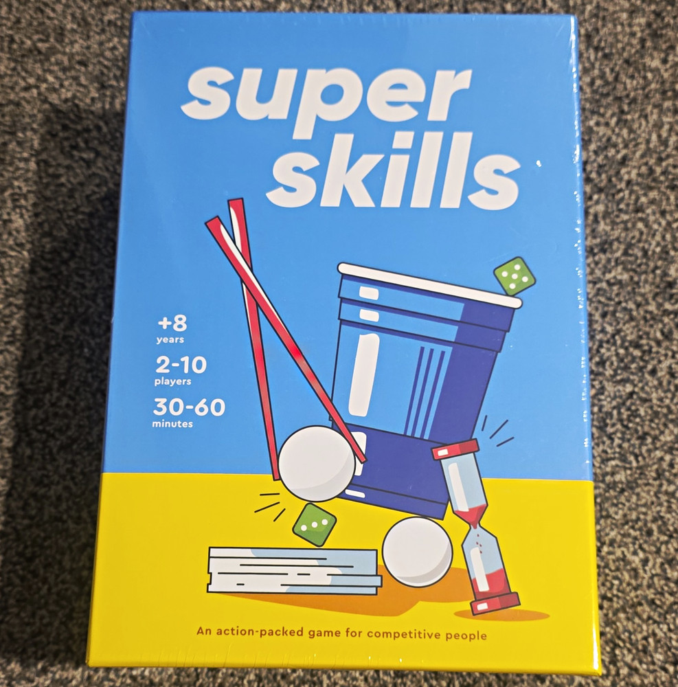 Sweetips d.o.o. Super Skills Skill & Action Card Game, 2-10 Players, Age 8+