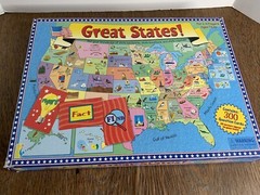Great States Board Game International Playthings 1999 Geography Homeschool