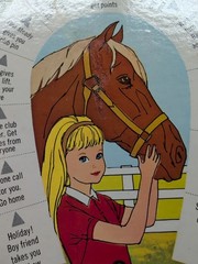 Vintage 1964 Mattel Barbies Little Sister Trains Her Horse Board Game