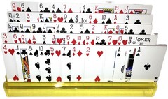 Playing Cards Plastic Holder 2 Racks Hands Free Hand & Foot Super Samba Bridge