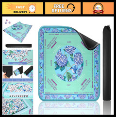 Green Mahjong Learning Mat 33″ x 33″ – Anti-Slip, Noise-Reducing, Carrying Bag I
