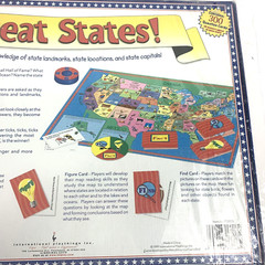Great States Board Game Homeschool United States Map Geography Learning 1999 New