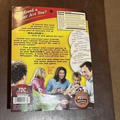 Brand New Sealed The Game of Baloney Family Fibbing Party Game TDC Games 1986