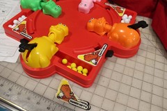 Vintage 1986 Hungry Hungry Hippos Game Milton Bradley