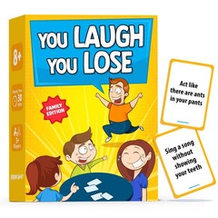 BRAVEBUG You Laugh You Lose Game – Funny Charades Kids Games – Board Games fo…