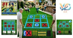 Giant Outdoor Tic Tac Toe Game for Kids Adults Lawn Yard Carnival Playground