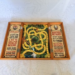 Jumanji The Game Real Wooden Box Edition of the Classic Adventure Game Complete